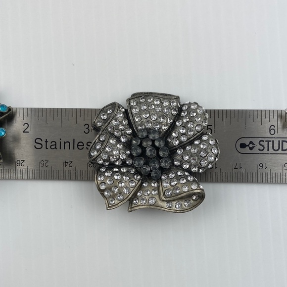 Brooch Lot Silver and Turquoise - Picture 11 of 12